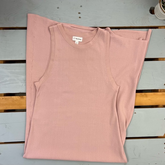 The Drop Women's Gabriela High-Neck Cut-In A-Line Side Slit Maxi Dress Size L - Picture 8 of 11